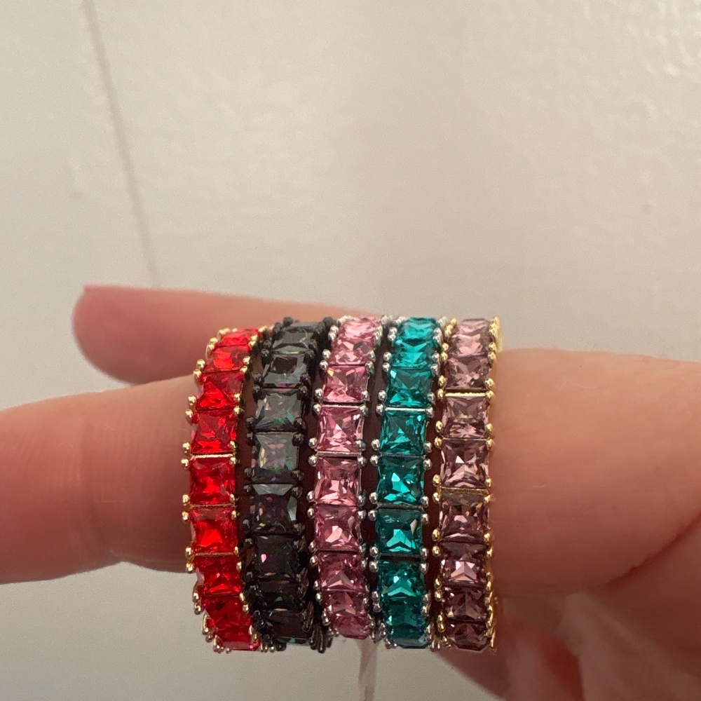 Josie Color Frost Rings - Picture 1 of 1